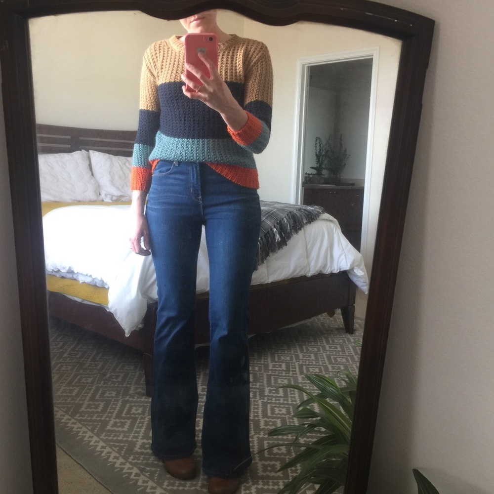 High rise flare jeans from Old Navy